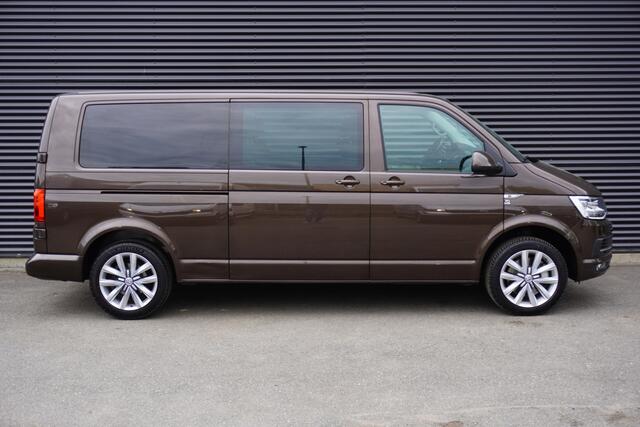 Volkswagen TRANSPORTER 204pk Euro6 Automaat L2H1 2x Schuifdeur Dubbele cabine Highline 70 Edition LED Navigatie Trekhaak Parkeersensoren Cruise control Stoelverwarming