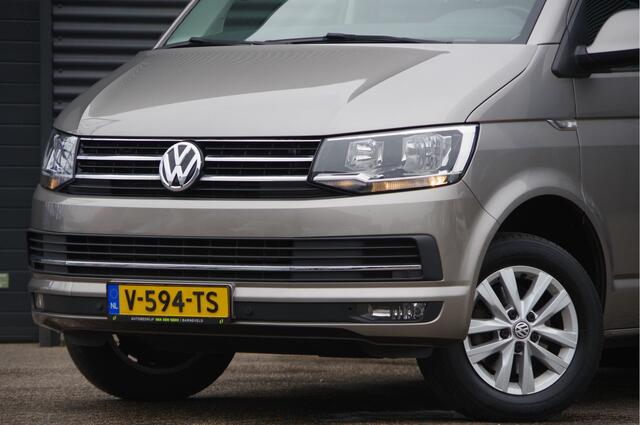 Volkswagen TRANSPORTER 2.0 TDI L2H1 DC-5P, 150PK AUT. NAP! TREKHAAK, CARPLAY, NAVI, CRUISE, LEDER STUUR, PARKEERSENSOREN, 16'' LMV