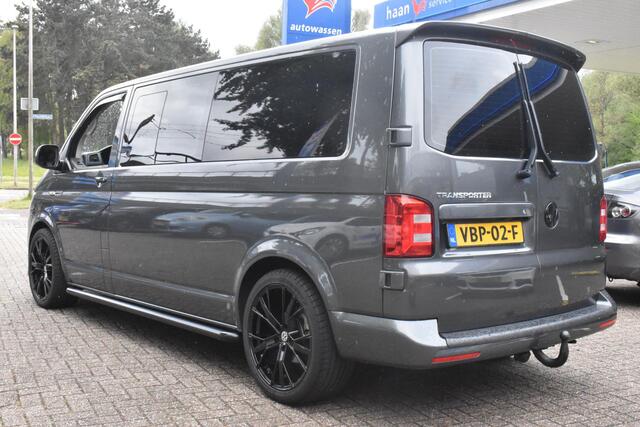 Volkswagen TRANSPORTER 2.0 TDI L2H1 DC Bulli Pack Comfortline Automaat | Trekhaak | Carplay Navigatie | Leder | Dubbel Cabine | 12 mnd BOVAG garantie | Whatsapp 06-53188999