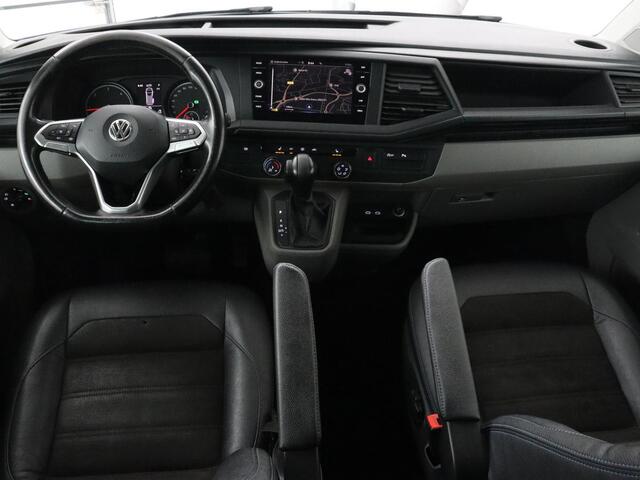 Volkswagen TRANSPORTER 2.0 TDI L2H1 30 DC Highline | Leder/Alcantara | Stoelverwarming | Trekhaak | Carplay | Camera | Adaptive cruise | Full LED | Navigatie | Parkeerhulp | 19'' | 5-Persoons | Origineel NL