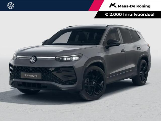 Volkswagen Tayron R-Line Edition 1.5 eHybrid 272 PK 6 versn. DSG · Black Style Pakket · Comfort Pakket Plus · Interieur Style Pakket · High-end geluidsysteem 'Harman Kardon' · rekhaak inklapbaar, met elektrische ontgrendeling, incl. aanhangermanoeuvreerhulp Trailer Assist