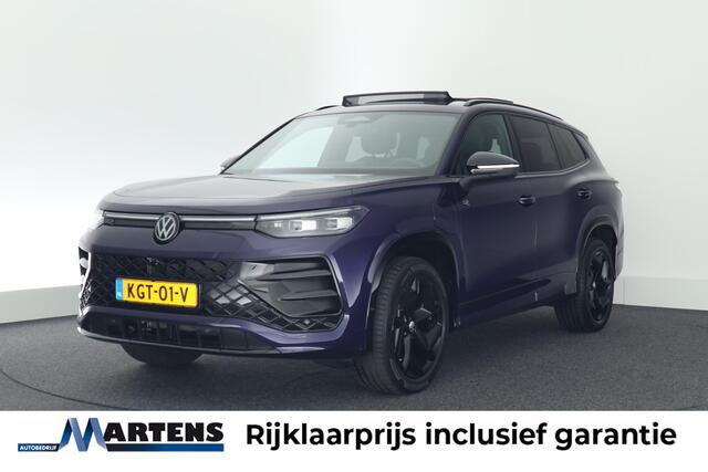Volkswagen Tayron 1.5 eHybrid 204pk R-Line Edition Black Style Trekhaak 360Camera Leder Stoelventilatie Memory H/K HUD Keyless Navigatie Panoramadak