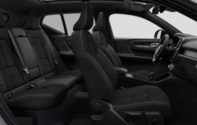 Volvo EX40 Single Motor Extended Range Plus Black Ed. 82 kWh / Lounge Pakket / Panoramadak / Extra getint glas / Nubuck bekleding