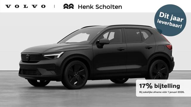 Volvo EX40 Single Motor Extended Range Ultra Black Edition | Verwacht Dec. 2025 | 20" Lichtmetalen Wielen | Elektrisch Verstelbare Voorstoelen | 360º Camera | Stoel/Stuurverwarming | Warmtepomp | Donkergetint Glas |