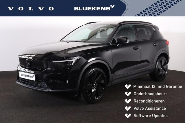 Volvo EX40 Performance Ultra Black Edition 82 kWh - Panorama/schuifdak - 360º Camera - Harman/Kardon audio - Verwarmde voorstoelen, stuur & achterbank - Parkeersensoren voor & achter - Elektr. bedienb. voorstoelen met geheugen links - Draadloze tel. lader - Warmtepo
