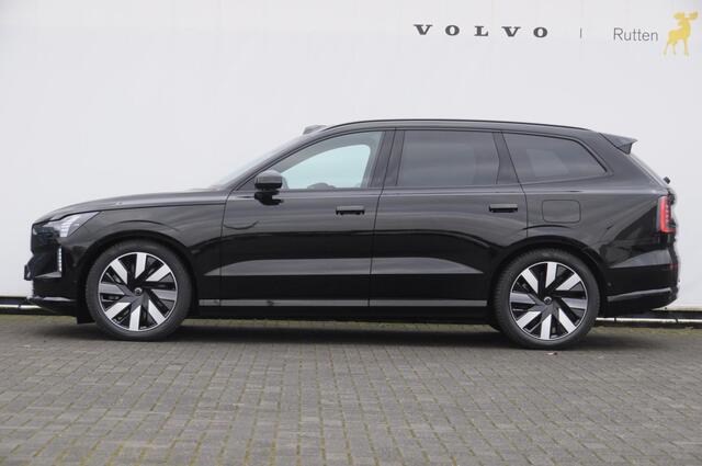 Volvo EX90 408PK Automaat Twin Motor Ultra / Panoramadak / Luchtvering / Head-up display / Stoelverwarming en stuurwielverwarming / Massagestoelen / Memory seats / Adaptive cruise control / 360 Camera / elektrische achterklep