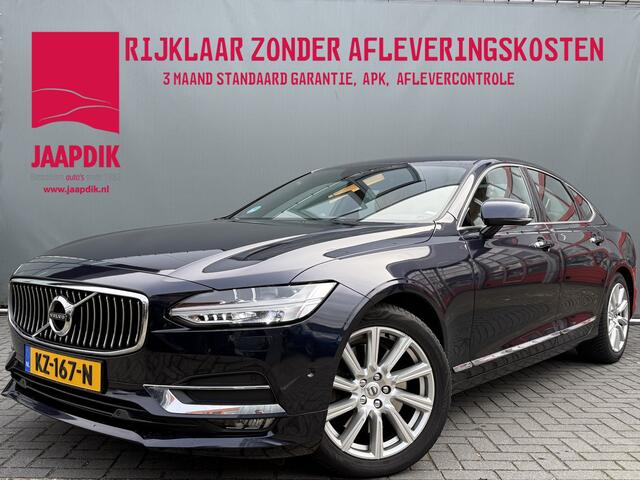 Volvo S90 BWJ 2017 2.0 T5 255 PK Inscription AUTOMAAT | TREKHAAK | BOWERS & WILKINS | STOELVERW. + STOELVENT. | FULL LED | ADAPTIVE CRUISE | NAVI | CLIMA | CARPLAY & ANDOID | LMV | PDC