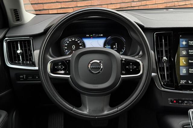 Volvo S90 T8 AWD Inscription Standkachel | Harman/Kardon Audiosysteem | Trekhaak Semi-Elektrisch | Stoelverwarming Voor en Achter | Stuurwielverwarming | Adaptieve Full-LED Koplampen | Lederbekleed Dashboard | Parkeersensoren Voor en Achter | Parkeercamera Achter 