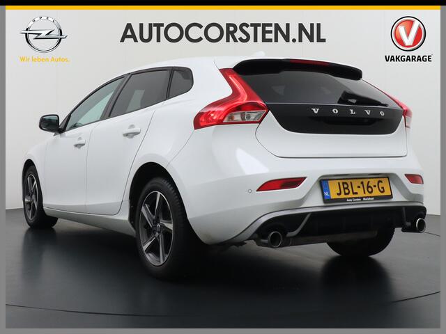 Volvo V40 2.0T Dual-Ecc Pdc 16" Licht-Regensensor Cruise Bluetooth Momentum Autonomous Emergency Braking Brake Assist System Privacy Glas Isofix 1500kg Trekvermogen! hoofdsteunen anti-whiplash Bots herkenning systeem EURO6