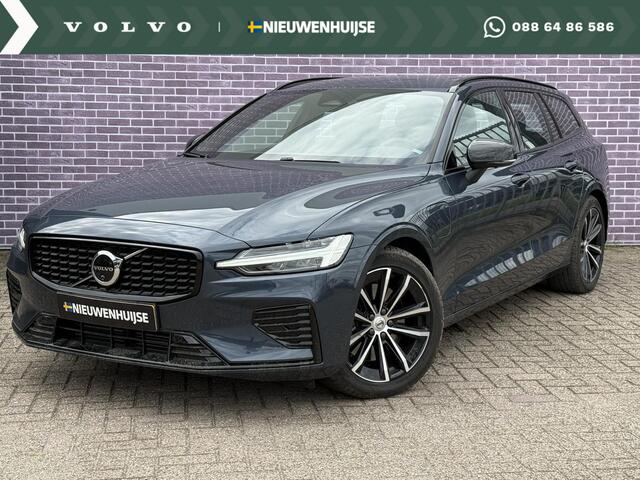 Volvo V60 2.0 T6 Plug-in hybrid AWD Plus Dark | Nieuw Binnen | Trekhaak | Adaptive Cruise Control | Panoramadak | 360 Camera | Harman/Kardon | Stuurverwarming | Stoelverwarming voor & achter | Power Seats | Sportstoelen |