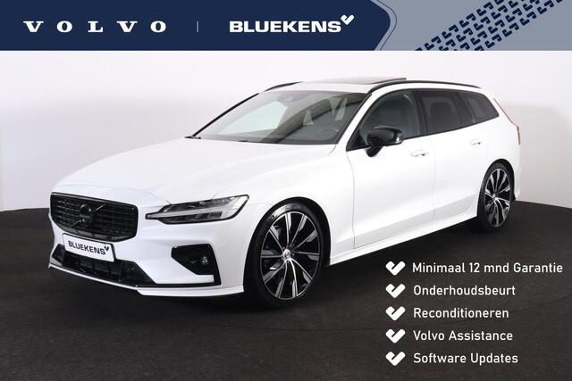 Volvo V60 B4 R-Design - Panorama/schuifdak - IntelliSafe Assist & Surround - 360º Camera - Harman/Kardon audio - Verwarmde voorstoelen & stuur - Parkeersensoren voor & achter - Head up display - Draadloze tel. lader - Extra getint glas -