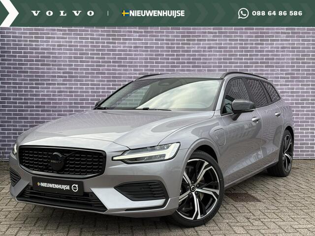 Volvo V60 2.0 T6 Plug-in hybrid AWD Essential | MJ 2026 | Leder | Blis | Adaptieve Cruise controle | 19" | Stuur + Stoelverwarming | Black Pack | Google | Camera | Getint glas |
