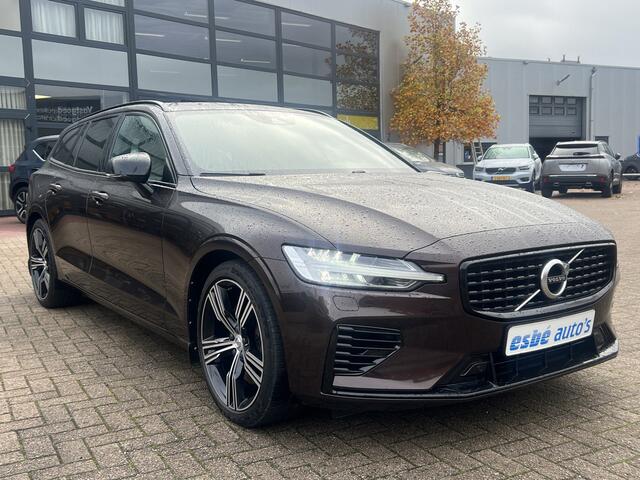 Volvo V60 2.0 T6 Recharge 340 pk AWD R-Design Navigatie Standkachel Camera Carplay Stoelverwarming V + A Led koplampen Blis Pilot Assist Dab BTW Maple Brown Metallic Uniek