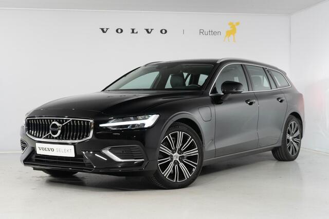 Volvo V60 T6 340PK Automaat Recharge AWD Inscription Semi-elektrisch inklapbare trekhaak / Lederen bekleding / Stoel- en stuurverwarming / Harman Kardon / Volvo On-Call / Keyless Entry / Elektrische stoelen met geheugen / Apple Carplay /