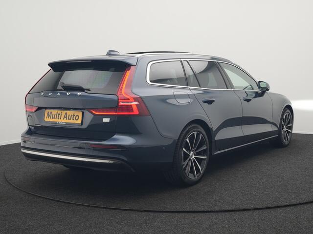 Volvo V60 T6 AWD Plus Bright Plug In Hybrid 350pk Dealer O.H PHEV | Trekhaak Af Fabriek | Panodak | 360 Camera | Adaptive Cruise | Lederen Sportstoelen Memory & Verwarmd | Google Assistent | Apple Carplay | Virtual | Keyless | Blis | Stuur Verwarmd |