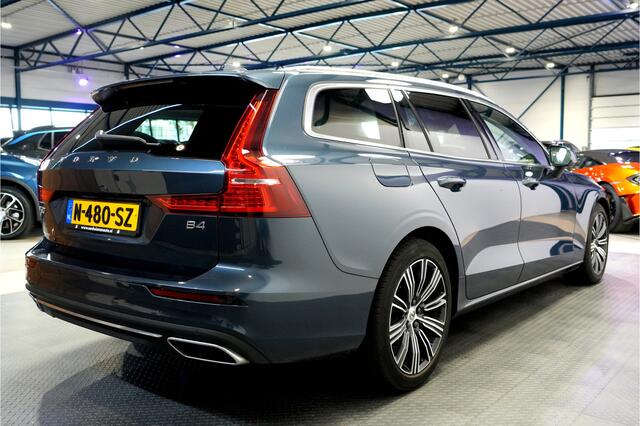 Volvo V60 2.0 B4 MHEV 145kW/197pk Aut8 Inscription ADAPT.CRUISE + NAVI SENSUS + DRIVE MODES + PILOT ASSIST + AFN.TREKHAAK + CAMERA + BLIS + LANE ASSIST + STOELVERWARMING + KEYLESS ENTRY&GO + MATRIX LED + PARKSENSOREN V&A + 18" LM-VELGEN!!