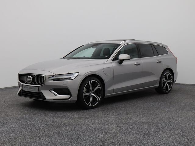 Volvo V60 2.0 T6 Plug-in hybrid AWD Ultimate Bright LONG RANGE | PANO | B&W | HUD | CAMERA | MEMORY | KEYLESS | STOEL- EN STUURVERW.