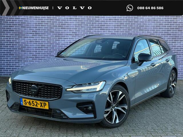 Volvo V60 2.0 B3 Plus Dark | 360° Camera | Standkachel | Harman/kardon | Trekhaak | Stoel/stuur verwarming | Volvo on Call | Leder |