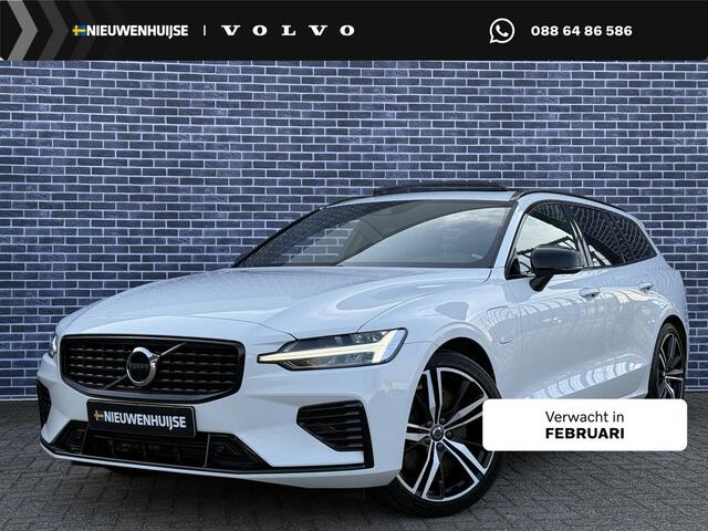 Volvo V60 2.0 T6 Recharge AWD R-Design | trekhaak | Adaptieve cruise controle | Long Range | Panorama Schuifdak | Harman/Kardon | Sportstoelen | Memory | Stuur + Stoel verwarming | Keyless |