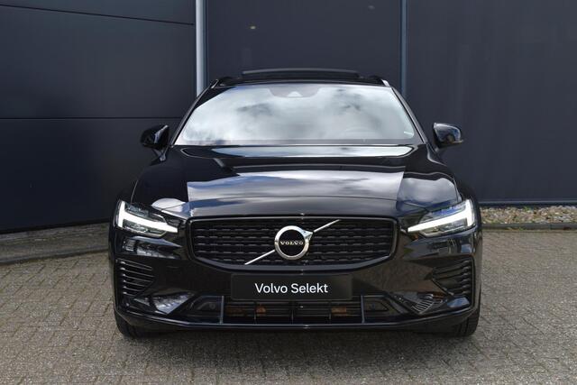 Volvo V60 T6 Recharge AWD R-Design | Panoramisch schuif-/kanteldak | Semi Elektrisch inklapbare Trekhaak | Harman Kardon Premium Sound | Driver Assist Pakket | Elektrisch verstelbare voorstoelen | Nappa Leder met ventilatie | Camera achter | 1e Eigenaar | Dealer On