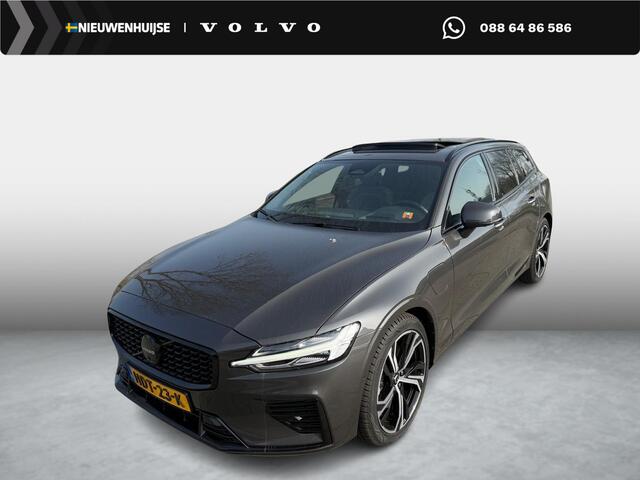 Volvo V60 T6 Plug-in hybrid AWD Plus Dark | Google | Long Range | Head-Up Display | Harman Kardon Audio | 360 Camera | Stoelverwarming Voor + Achter | Keyless | Dodehoekdetectie | Schuif-/Kanteldak | Adaptieve Cruise Control | Zitverlenging | Memory | Stuurverwarmi