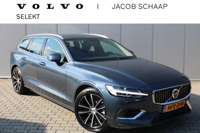 Volvo V60 T6 Plug-in hybrid AWD Essential Bright | Leder | Trekhaak | Adaptieve Cruise | All Season banden