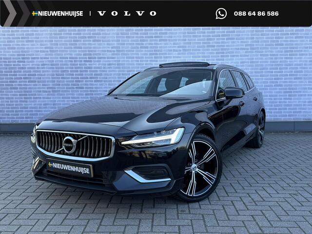 Volvo V60 2.0 B4 Inscription | Trekhaak | Harman Kardon Audio | Panoramadak | Achteruitrijcamera | Keyless Entry | Elektrische Achterklep | Lederen Bekleding | Lichtmetalen Velgen 19 inch | Navigatie | Apple Carplay | Android Auto