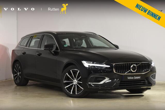 Volvo V60 T6 350PK Automaat Plug-in Hybrid Essential Bright / Navigatie / Adaptive cruise control / Leren bekleding / Achteruitrijcamera / Stuur & Stoelverwarming / Stoelverwarming achter / Trekhaak
