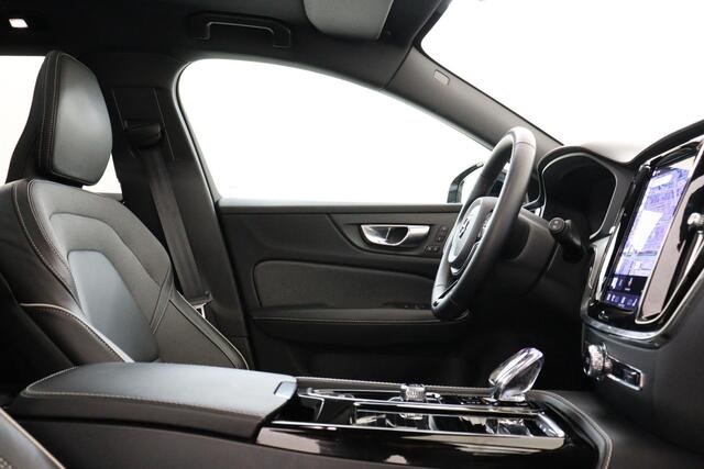 Volvo V60 T6 PLUG-IN HYBRID AWD ULTRA DARK *VOL!* -PANO.DAK|BOWERS&WILKNS|360°CAM|19"|HEAD-UP DISP.|SPORTSTOELEN|BLACK.BADGE