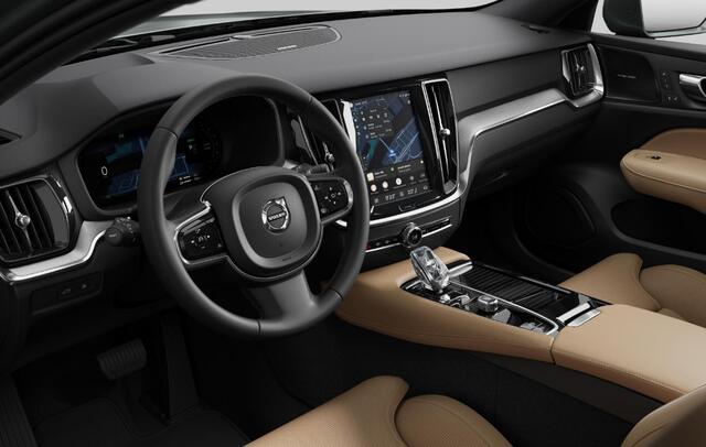 Volvo V60 T6 335PK Automaat Plug-in hybrid AWD Plus Bright Nappaleder/ Stoelventilatie en verwarming/ Head-up display/ Harman Kardon audio/ Elektrisch bedienbare stoelen met geheugen/ 360 camera/