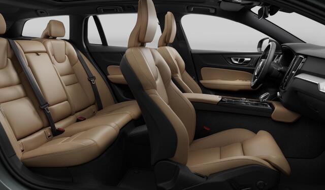 Volvo V60 T6 335PK Automaat Plug-in hybrid AWD Plus Bright Nappaleder/ Stoelventilatie en verwarming/ Head-up display/ Harman Kardon audio/ Elektrisch bedienbare stoelen met geheugen/ 360 camera/