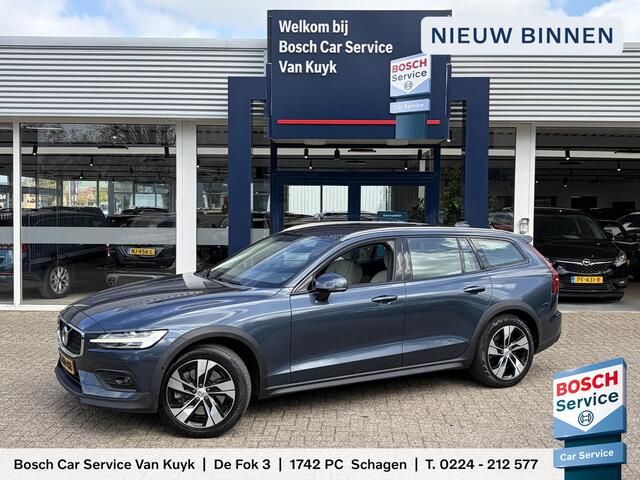 Volvo V60 CROSS COUNTRY 2.0 D4 AWD Intro Edition / Polestar-Engineered / Automaat / NL-Auto / Dealer-Onderhouden / Vol-Leder / Stoelverwarming V+A / Stuurverwarming / Adaptieve Cruise-Control / Elektr.-Wegklapbare Trekhaak / Keyless / Elektr.-Achterklep / Dodehoek-Detectie / App