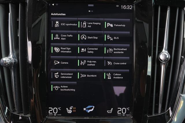 Volvo V90 T4 Momentum Pro - Panorama/schuifdak - IntelliSafe Assist & Surround - Adaptieve LED koplampen - Parkeercamera achter - Verwarmde voorstoelen, stuur & achterbank - Parkeersensoren voor & achter - Elektr. bedienb. bestuurdersstoel met geheugen - Standkache