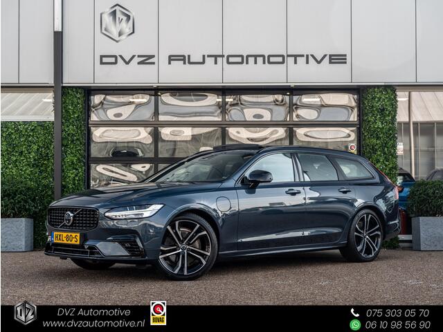 Volvo V90 2.0 T8 PHEV AWD Long Range Ultimate Dark | Pano | Luchtvering | 360 Camera | Trekhaak | BTW |