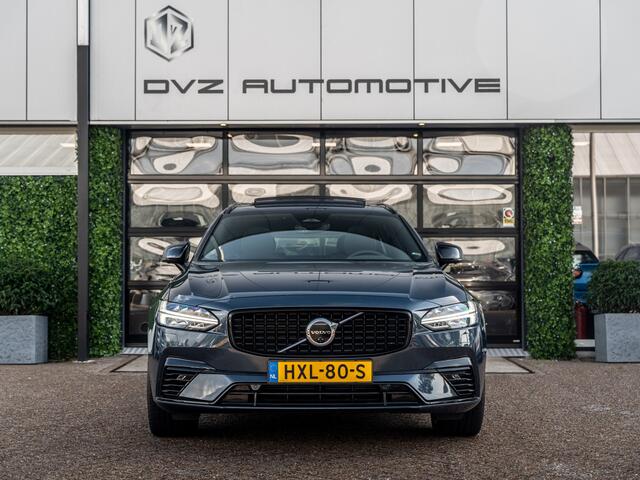 Volvo V90 2.0 T8 PHEV AWD Long Range Ultimate Dark | Pano | Luchtvering | 360 Camera | Trekhaak | BTW |