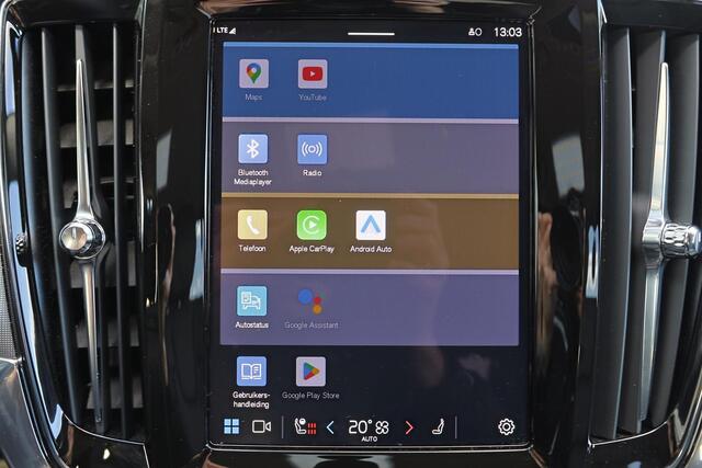 Volvo V90 T6 Recharge AWD Plus Dark - LONG RANGE - IntelliSafe Assist & Surround - 360º Camera - Harman/Kardon audio - Adaptieve LED koplampen - Verwarmde voorstoelen, stuur & achterbank - Parkeersensoren voor & achter - Elektr. bedienb. voorstoelen met geheugen -