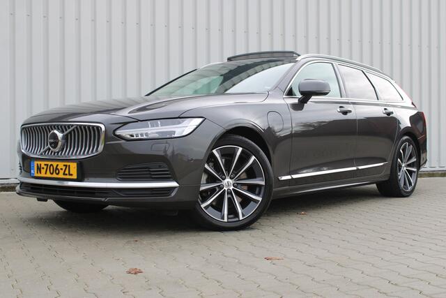 Volvo V90 2.0 T6 AWD Inscription Exclusive | Incl. 12 maanden garantie | Trekhaak | Schuif/kantel dak | Apple carplay | Harman/Kardon | Head-up display | Stoelverwarming + ventilatie | Stuurverwarming | Stoelverwarming achter |