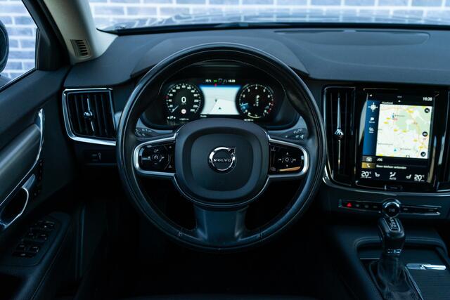 Volvo V90 T4 Geartronic Momentum | Adaptieve Cruise | Navi | Stoel-/Stuurverwarming | Lederen Bekleding | Elek. Achterklep | BLIS | Park Assist | Memory | LED | Standkachel