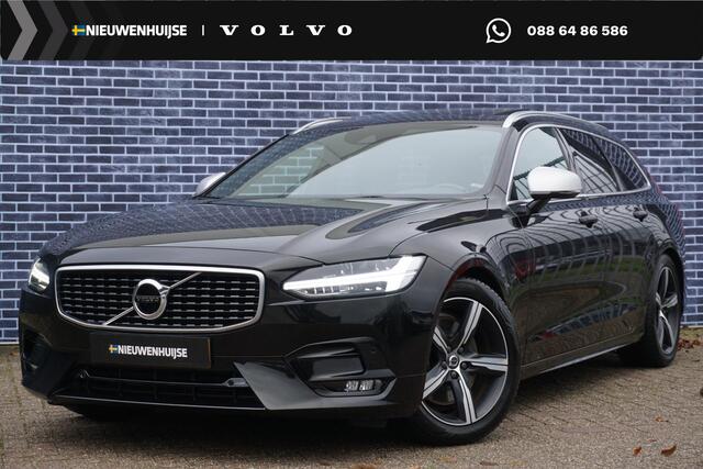 Volvo V90 2.0 T4 Business Sport | Trekhaak | Schuif/kantel Panoramadak | BLIS | Adaptieve cruise control | Pilot assist | Stoel + Stuurverwarming | Leder | Elektrisch verstelbare stoelen |
