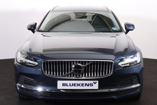 Volvo V90 T6 Recharge AWD Plus Bright - Luchtvering - IntelliSafe Assist & Surround - 360º Camera - Harman/Kardon audio - Adaptieve LED koplampen - Verwarmde voorstoelen, stuur & achterbank - Parkeersensoren voor & achter - Elektr. bedienb. voorstoelen met geheugen