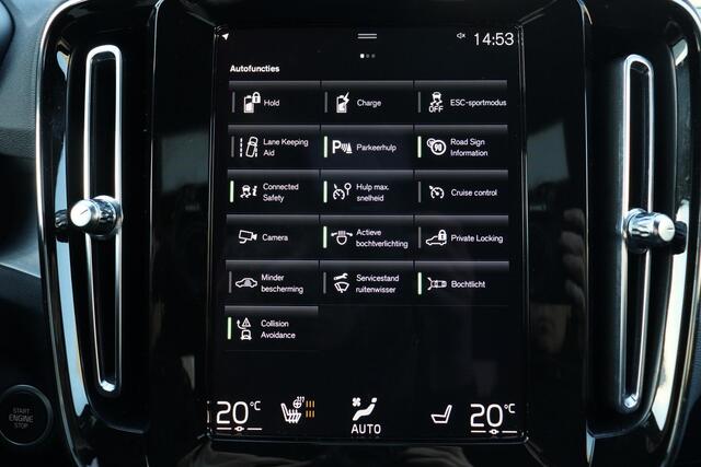 Volvo XC40 T5 Recharge R-Design - IntelliSafe Assist - Adaptieve LED koplampen - Parkeercamera achter - Verwarmde voorstoelen & stuur - Parkeersensoren voor & achter - Draadloze tel. lader - Extra getint glas - Elektr. inklapbare trekhaak - 19' LMV