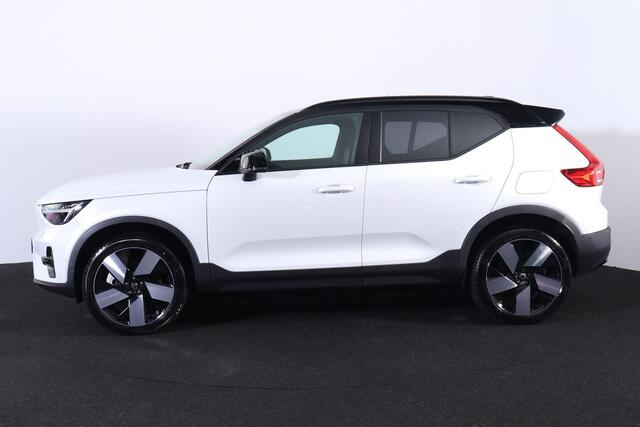 Volvo XC40 Recharge Twin Ultimate 78 kWh - Panorama/schuifdak - IntelliSafe Assist & Surround - 360 Graden Camera - Harman/Kardon audio - Verwarmde voorstoelen & stuur - Parkeersensoren voor & achter - Elektr. bedienb. voorstoelen met links geheugen - Warmtepomp - D
