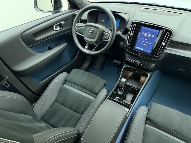 Volvo XC40 Extended Range Plus / 20'' / Nubuck incl. Fjord Blue Tapijt / Trekhaak / Stoel + Stuurw. Verwarming / PDC + Camera / Getint Glas /