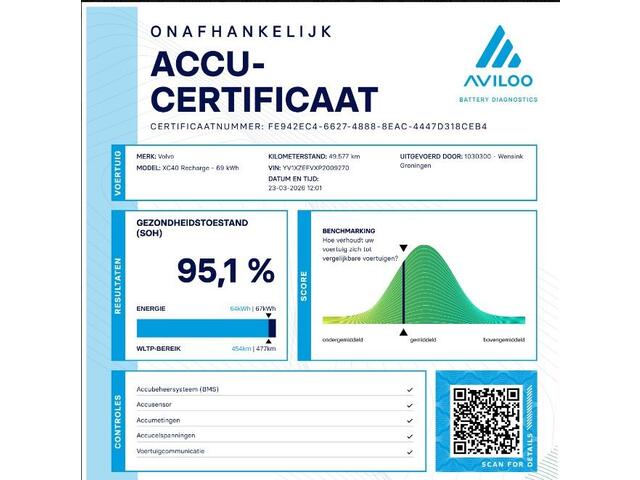Volvo XC40 Recharge Core 70 kWh | SOH 95% | Warmtepomp | Trekhaak | Stoelverwarming | Stuurwielverwarming | Apple Carplay/Android Auto | Achteruitrijcamera |