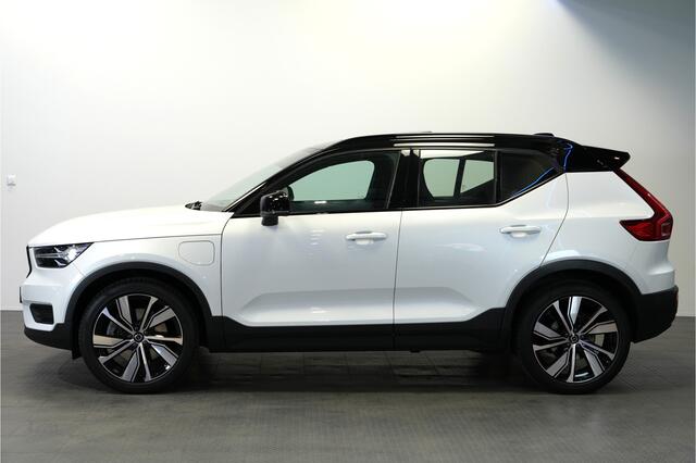 Volvo XC40 1.5 T4 155kW/211pk DCT7 Recharge R-Design PANORAMADAK + ADAPT.CRUISE + PILOT ASSIST + LEER/ALCANTARA + STOELVERWARMING + BI-TONE + BLIS + STUURVERWARMING + LANE ASSIST + ACHTERUITRIJCAMERA + PARKSENSOREN V&A + 20" LM-VELGEN!!