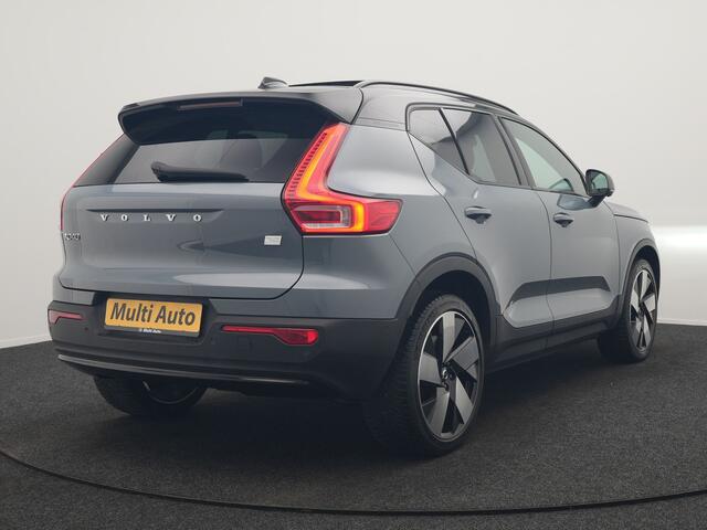 Volvo XC40 Recharge Twin Ultimate 78 kWh 408pk | Panodak | Adaptive Cruise | 360 Camera | Harman / Kardon | Lederen Sportstoelen Memory & Verwarmd | Blis | Keyless | Stuur Verwarmd | Google Assistent | Apple Carplay | DAB | 20"L.M |