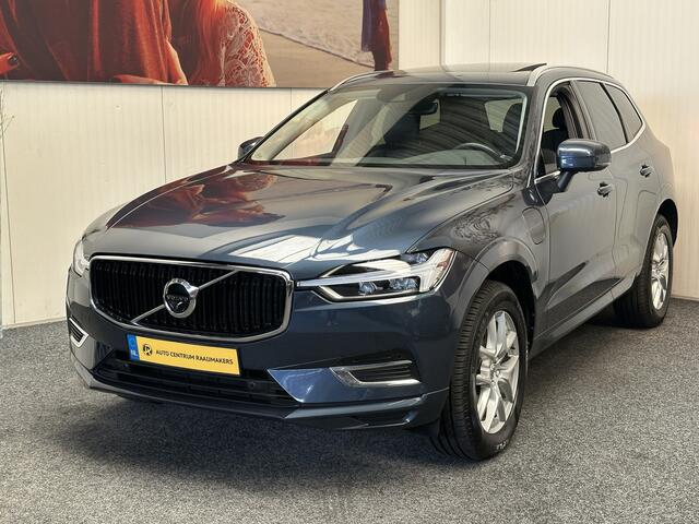 Volvo XC60 2.0 T8 TWIN ENGINE AWD MOMENTUM PRO LEDER NAVIGATIE ADAPTIVE CRUISE CONTROL APPLE CARPLAY/ANDROID PANORAMA SCHUIF/KANTELDAK RIJSTROOKSENSOREN DODEHOEKSENSOREN ZEER MOOI !! 3010