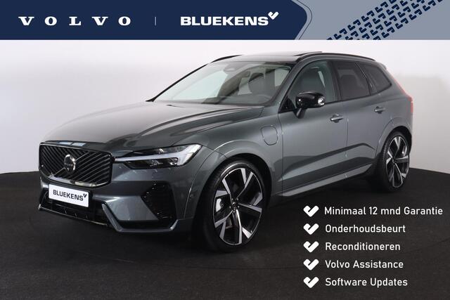 Volvo XC60 T6 Plug-in hybrid AWD Ultra Dark - Luchtvering - Panorama/schuifdak - IntelliSafe Assist & Surround - 360º Camera - Harman/Kardon audio - Adaptieve LED koplampen - Nappaleder - Verwarmde voorstoelen, stuur & achterbank - Stoelventilatie - Parkeersensoren