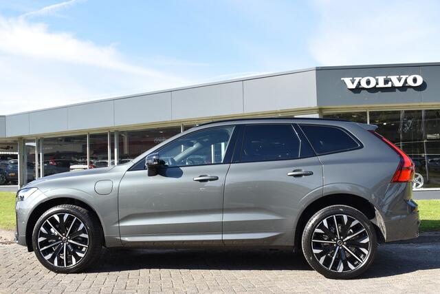 Volvo XC60 T6 350PK Plug-in hybrid AWD Ultra Dark Nieuw | Luchtvering | 21"LMV | 360 camera | Panodak | HUD | H&K
