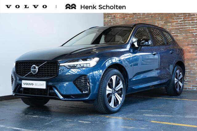 Volvo XC60 T6 Plug-in hybrid AWD Plus Dark | Adaptive cruise control | 360° parkeercamera | BLIS | Wegklapbare trekhaak | Panoramadak | Stoel en stuurwielverwarming | Lederen bekleding | Google infotainment | Parkeersensoren voor + achter